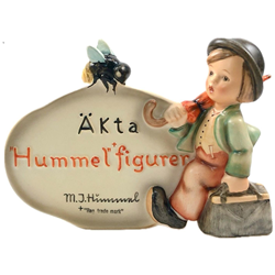 Hummel 209 Swedish Language Dealer Plaque, +