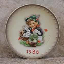 Hummel 279 Playmates 1986 Annual Plate, Arbeitsmuster, Tmk 6