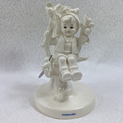 Hummel 677 Apple Tree Boy, Candle Stick Holder, Arbeitsmuster, White, Tmk 6