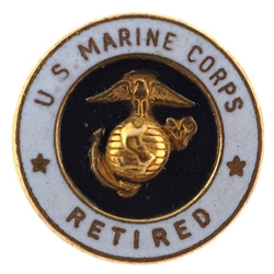 Decoration (Lapel Button), Retired Personnel, U.S. Marine Corps