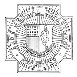 Badge, Identification, Recruiter, Medical Department U.S. Army