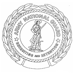 Badge, Identification, Recruiting and Retention, Master, Army National Guard, MIL-DTL-3628/117C