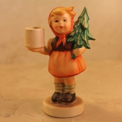 Hummel 116 Girl With Fir Tree Advent Candlestick