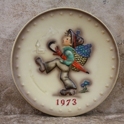 Hummel 266 1973 Annual Plate, Globe Trotter