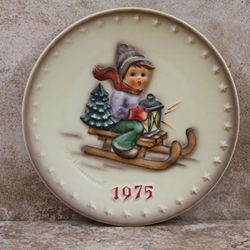 Hummel 268 1975 Annual Plate, Ride Into Christmas