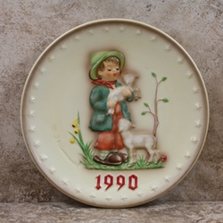 Hummel 286 1990 Annual Plate, Shepherd's Boy