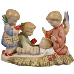 Hummel 31 Silent Night candleholder, Tmk 1, Sold $1,680.00