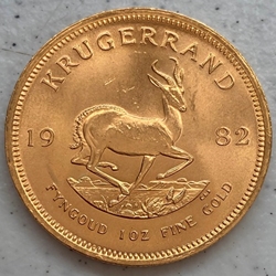 South African Gold Krugerrand 1 Oz Coin