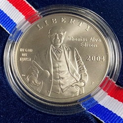 2004 Thomas Edison Silver Dollar