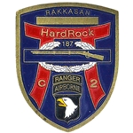 187th Infantry Regiment, C Co. 2nd Battalion, Hardrock Country, 1 1/2" X 2"