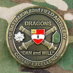 1st Cavalry Division, 82nd Field Artillery Regiment, "Dragons", 1st Battalion