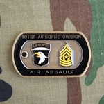 Challenge Coin, 101st Airborne Division (Air Assault), Division Command Sergeant Major, DCSM Marvin L. Hill, Dog Tag