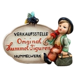 M.I. Hummel 205 German Language Dealer Plaque, Tmk 1, Type 1