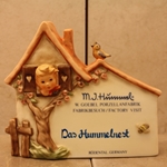 M.I. Hummel 822 Hummelnest, Personalized, Plaque, Das Hummelnest, Tmk 7