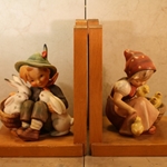 M.I. Hummel 61/A Playmates Bookends Tmk 2, Type 1