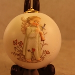 M.I. Hummel 3019 Festival Harmony with Flute Ceramic Ball Ornament Tmk 6, Type 1