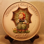 M.I. Hummel 690 Smiling Through, Plaque, Goebel Collectors Club Number 2, Tmk 5, Type 2