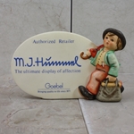 M.I. Hummel 187-A M.I. Hummel Plaque, In English 1976, Tmk 6, Authorized Retailer, Type 1