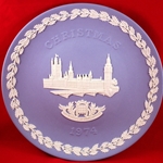Wedgwood Christmas Plate 1974 House of Parliament