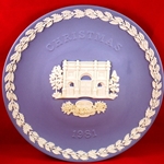 Wedgwood Christmas Plate 1981 Marble Arch