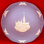 Wedgwood Christmas Plate 1988 Salisbury Cathedral