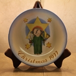 Berta Hummel Plate, 1977 Christmas, Herald Angel, 7th Issue