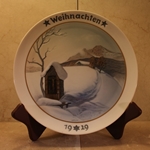 Rosenthal Weihnachten Christmas Plate, 1929 Type 2