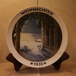 Rosenthal Weihnachten Christmas Plate, 1933 Type 1