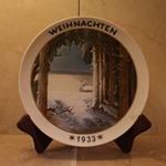 Rosenthal Weihnachten Christmas Plate, 1933 Type 2