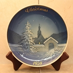Rosenthal Weihnachten Christmas Plate, 1959 Type 1 English inscription (CHRISTMAS)