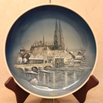 Rosenthal Weihnachten Christmas Plate, 1967 With Date No Weihnachten