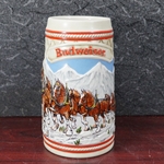 Beer Stein, Anheuser-Busch, CS63 Budweiser Holiday 1985, Type 1