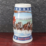 Beer Stein, Anheuser-Busch, CS263 Budweiser Holiday 1995, Type 2