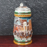 Beer Stein, Anheuser-Busch, CS313 Budweiser Holiday 1997, Signature Edition, Type 1