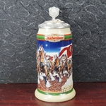 Beer Stein, Anheuser-Busch, CS343 Budweiser Holiday 1998, Signature Edition, Type 1