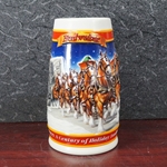 Beer Stein, Anheuser-Busch, CS389 Budweiser Holiday 1999, Type 1