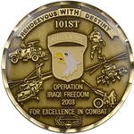 101st Airborne Division (Air Assault), 2003 Combat Coin, Type 2, Error Patch
