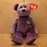 Clubby IV, Bear, Rainbow, 9th Gen Swing Tag, 10th Gen Tush Tag, 2001 ©, PE