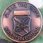 61st Air Defense Artillery Regiment, HHB, 2nd Battalion, Clear The Skies