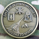 43rd Air Defense Artillery Regiment, 2nd Battalion, Second To None (Red)