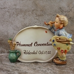 M.I. Hummel 756 Hummel Convention Rödental Oct. 17, 02 Plaque, Tmk 8