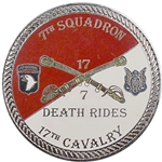 7th Squadron, 17th Cavalry Regiment, "Death Rides, (▲), Type 2