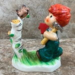 Goebel Figurine, Charlot Byj Red Head Series, BYJ 10 Springtime, Tmk 5, Type 1