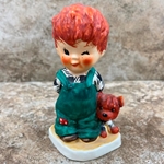 Goebel Figurine, Charlot Byj Red Head Series, BYJ 2 Roving Eye, Tmk 4, Type 1