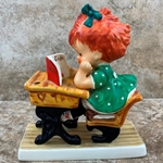 Goebel Figurine, Charlot Byj Red Head Series, BYJ 19 Spellbound, Tmk 4, Type 1