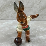 Goebel Figurines, Bavarian Bunnies, Bowling Boy, Tmk 6, Type 1