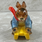 Goebel Figurines, Bavarian Bunnies, Sledding, Tmk 6, Type 1