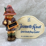 M.I. Hummel 460 Type 10, Personalized Plaques Tmk 7, Jeannette Kaval, Great South Bay Chapter, Type 1