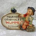 M.I. Hummel 208 Dealer's Plaque In French, Tmk 3, with Trademark 1947, New Type