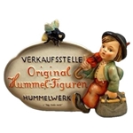 M.I. Hummel 205 German Language Dealer Plaque, Tmk 1